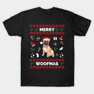 Merry Woofmas Bulldog Christmas Holiday - Bulldog Merry Woofmas Christmas Gift T-Shirt